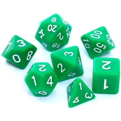 Komplet koci RPG - matowe zielone Rebel