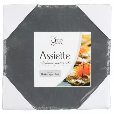 Secret de Gourmet Talerz z kamienia upkowego 20x20 cm