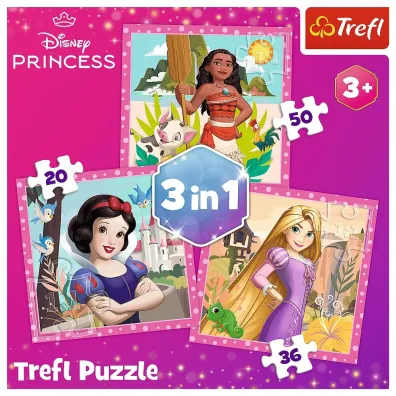Puzzle 3w1 (20+36+50 el.) Pi�kne kwiaty Trefl