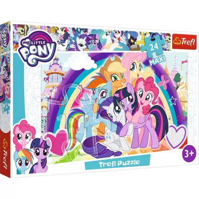 Puzzle maxi 24 el. Szczliwe kucyki. My Little Pony Trefl