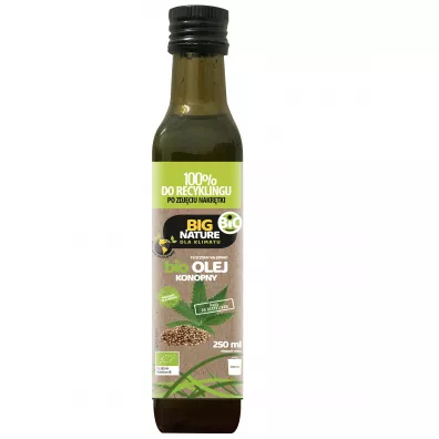 Big Nature Olej konopny toczony na zimno 250 ml Bio