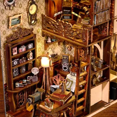 Puzzle Miniaturowy domek Book Nook Fotografia z dawnych lat Habarri