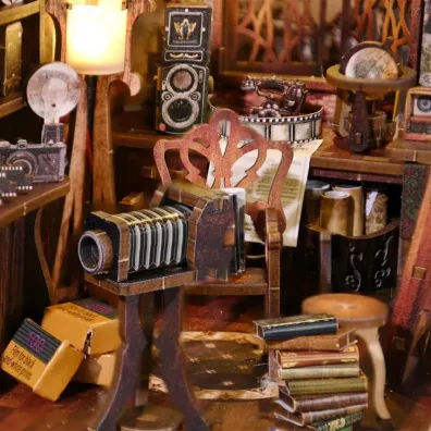 Puzzle Miniaturowy domek Book Nook Fotografia z dawnych lat Habarri