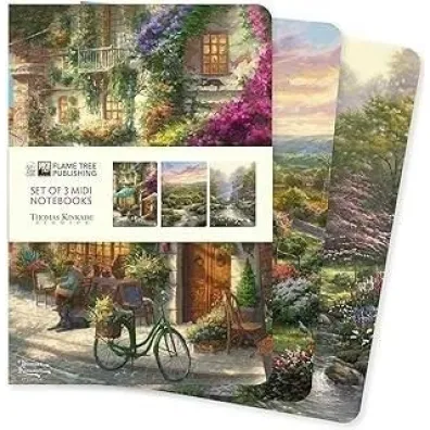 Flame Tree Zestaw 3 notatnik�w MIDI Thomas Kinkade