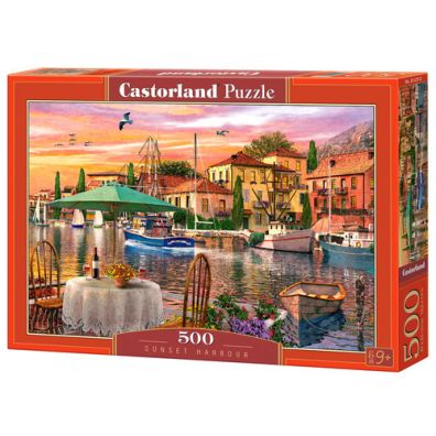Puzzle 500 el. Sunset Harbour Castorland