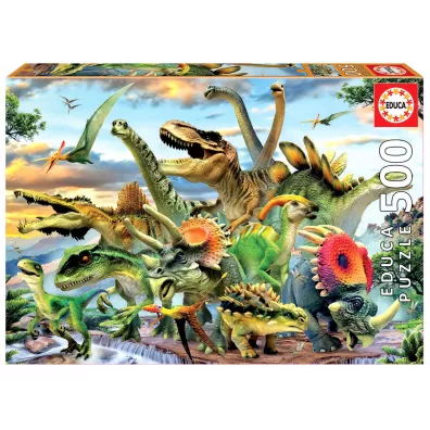 Puzzle 500 el. Dinozaury Educa