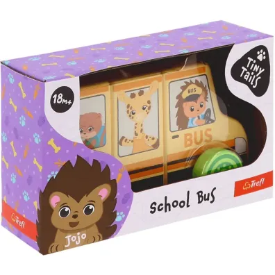 Zabawka drewniana School Bus Tiny Tails 61788 Trefl