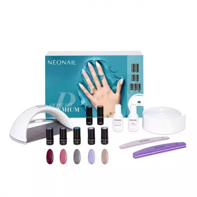 NeoNail Smart Set Premium zestaw do manicure hybrydowego 13 szt.