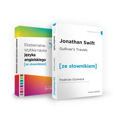 Pakiet [ze s�ownikiem]: Podr�e Guliwera. Poziom B1/B2, Ekstremalnie szybka nauka j�zyka angielskiego
