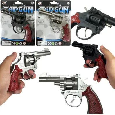 Pistolet na kapiszony metalowy - mix Trifox