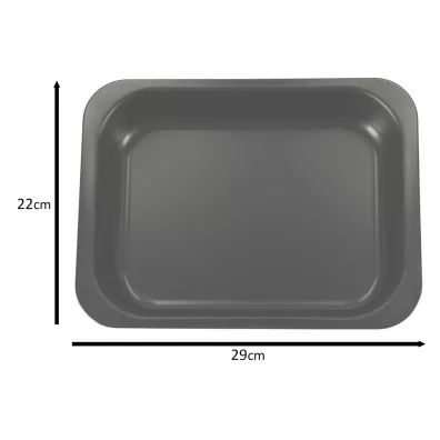 Spdzielnia Snb Biaystok Blacha do pieczenia tortownica forma do ciast wypiekw uniwersalna 29cm x 22cm x 6cm czarna