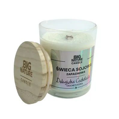 Big Nature �wieca sojowa o zapachu Czekolada Dubajska Diament 225 g