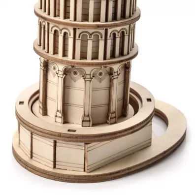 Robotime Little Story Drewniane Puzzle Model 3D - Krzywa Wiea w Pizie
