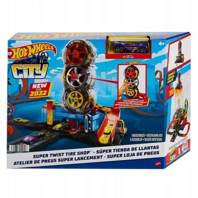 Hot Wheels. City Wy�cigowy Warsztat opon Zestaw HDP02