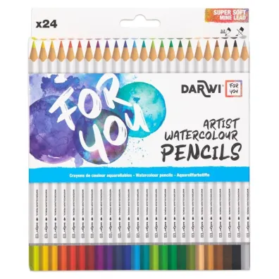Darwi Kredki akwarelowe 24 kolory