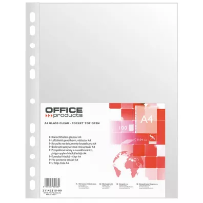 Office Products Koszulka A4 na dokumenty PP krystal 100 szt.