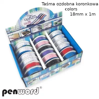 Penword Ta�ma ozdobna koronkowa 18mm, 18 x 1m