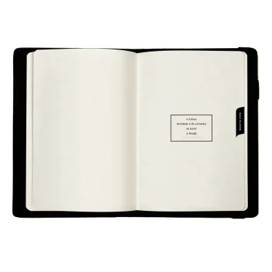 Planner A5 dzienny na gumk� Botanic BLACK PLR-25PR