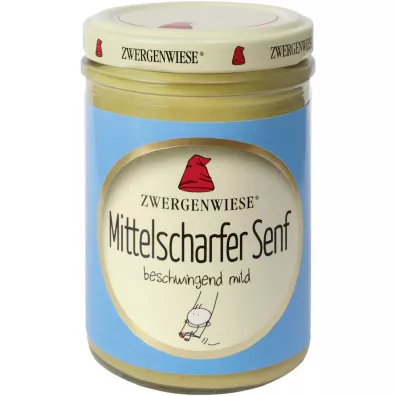 Zwergenwiese Musztarda rednio ostra bezglutenowa 160 ml Bio