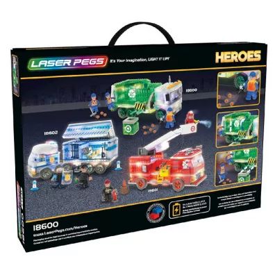 Klocki. Laser Pegs. Recycle Truck