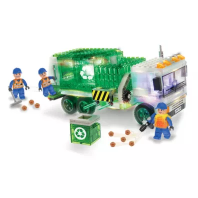 Klocki. Laser Pegs. Recycle Truck