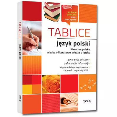Tablice. J�zyk polski: literatura polska, wiedza o literaturze, wiedza o j�zyku
