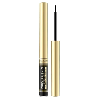 Eveline Cosmetics Precise Slim d�ugotrwa�y eyeliner w ka�amarzu Vinyl Black 2.8 ml