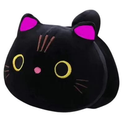 Maskotka przytulanka kot czarny 18cm LeanToys