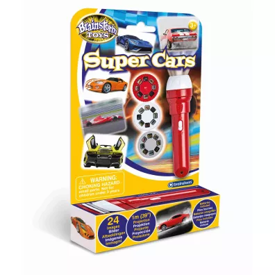 Latarka i projektor Super samochody Brainstorm Toys