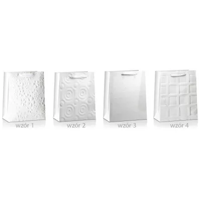 Pan Dragon Torba prezentowa Lux bia�a MIX 32x26x10cm