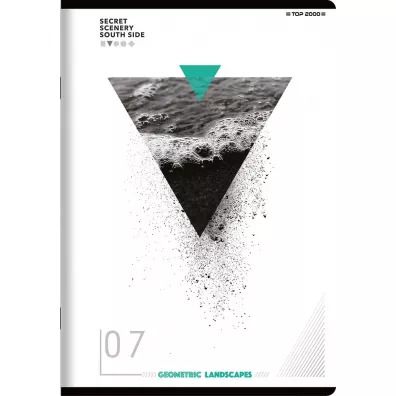 Top-2000 Zeszyt Geo/Planet A5 z marginesem kratka, 5mm, margines 60 kartek