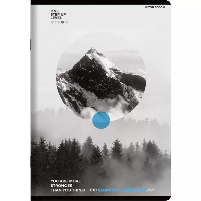 Top-2000 Zeszyt Geo/Planet A5 z marginesem kratka, 5mm, margines 60 kartek