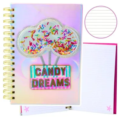 LeanToys Notatnik A5 Candy Dreams linia 90 kartek