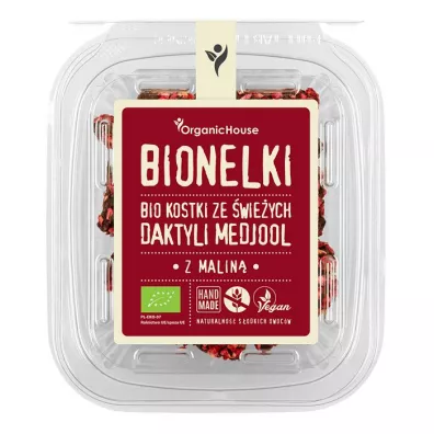 Bionelki Daktyle z malinami bezglutenowe 80 g Bio