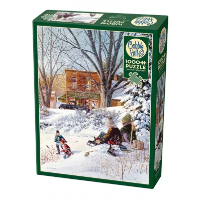 Puzzle 1000 el. Czas na hokej Cobble Hill