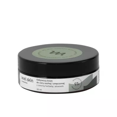 Mel Skin Od�ywczy krem do cery suchej i zm�czonej z zielon� herbat� i aloesem 50 ml