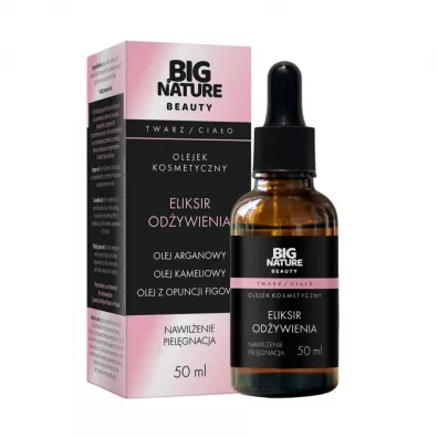 Big Nature Olejek nawil�aj�cy do cia�a Eliksir Od�ywienia (arganowy, kameliowy, opuncji figowej) 50 ml