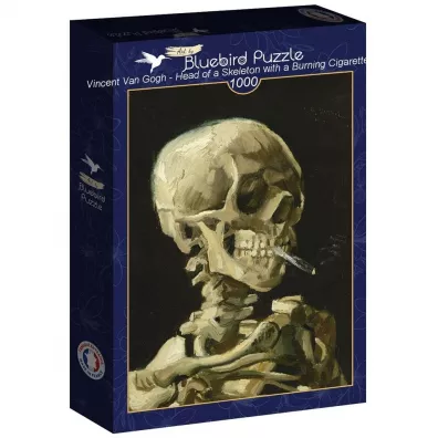 Puzzle 1000 el. Van Gogh, G�owa szkieletu z p�on�cym.. Bluebird Puzzle