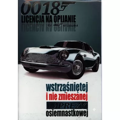 Kukartka Karnet B6 Urodziny 18 Bond PP-1635