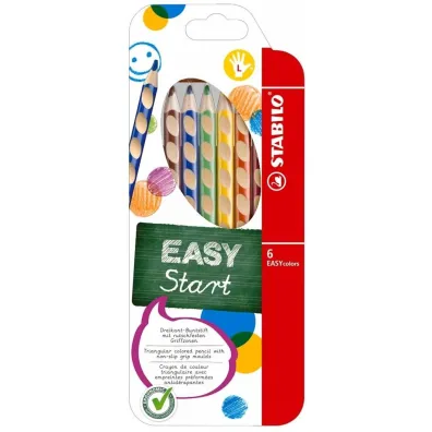 Kredki Easycolors dla lewor�cznych 6 kol. STABILO 6 szt.