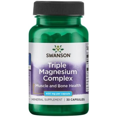 Swanson Triple Magnesium complex Suplement diety 30 kaps.