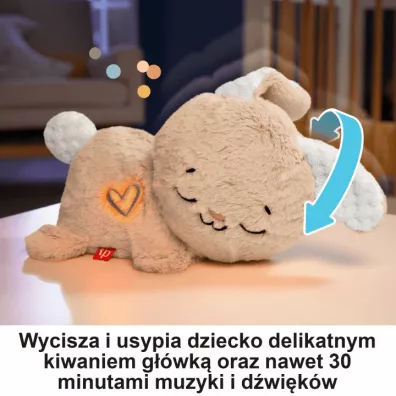Fisher-Price. Przytulanka picy Krliczek dwik Mattel