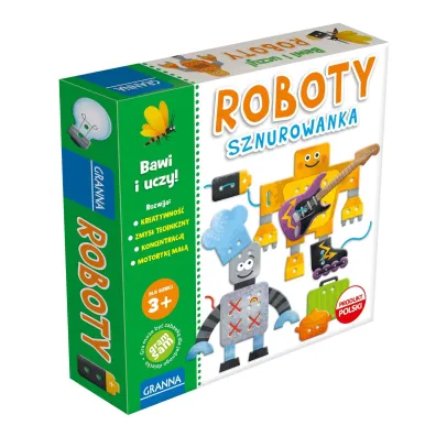 Zestaw kreatywny Roboty sznurowanka Granna