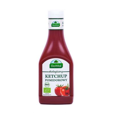 EkoWital Ketchup pomidorowy bezglutenowy 500 g Bio