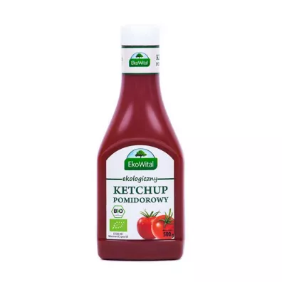 EkoWital Ketchup pomidorowy bezglutenowy 500 g Bio