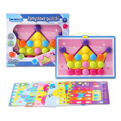 PROMO Pomysowe guziczki E-Edu nauka kolorw 128820 Artyk