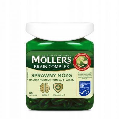 Moller`s Brain Complex sprawny mzg suplement diety 60 kaps.