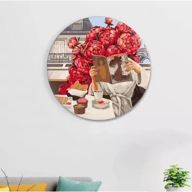 Twoje Hobby Malowanie po numerach okr�g�e - Rano w Wenecji 40cm