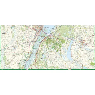 Okolice Szczecina mapa turystyczna 1:75 000 laminat 2024