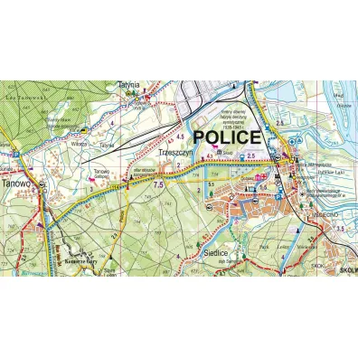 Okolice Szczecina mapa turystyczna 1:75 000 laminat 2024